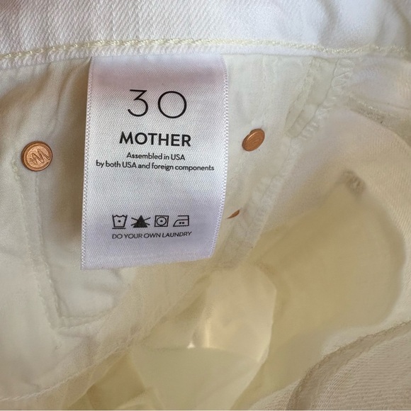 Mother The Smarty Pants Skimp High Rise Jeans in Totally Innocent Size 30 - Picture 9 of 9